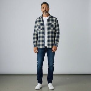 Woolrich Mens Plaid Flannel Button Down Shirt Size Medium